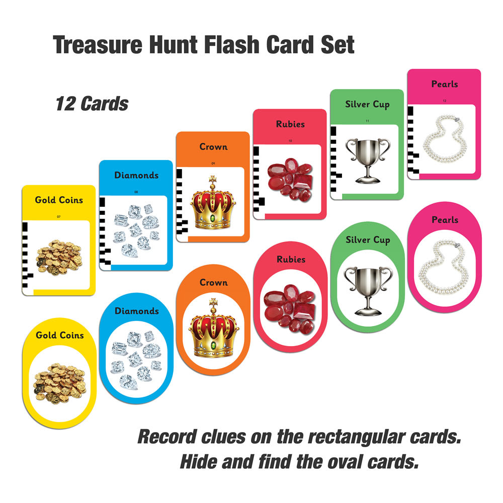 Pirate Treasure Hunt Flash Card Game